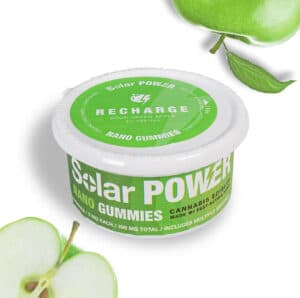 Solar Cannabis Co Recharge Green Apple Solar Power Nano Gummies